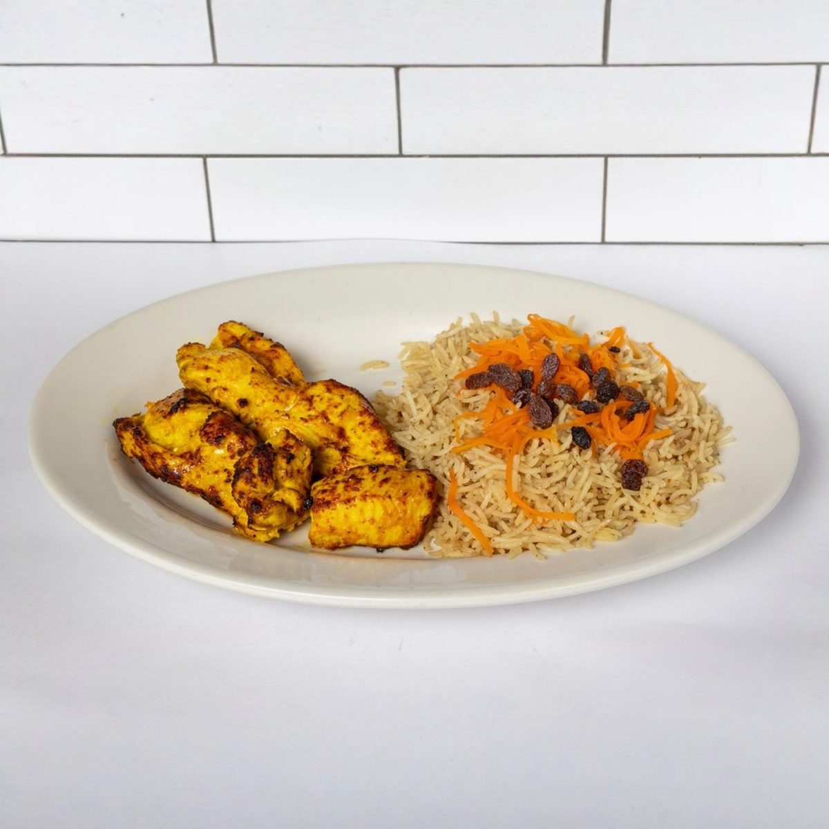 Turmeric Lemon Chicken Kebab